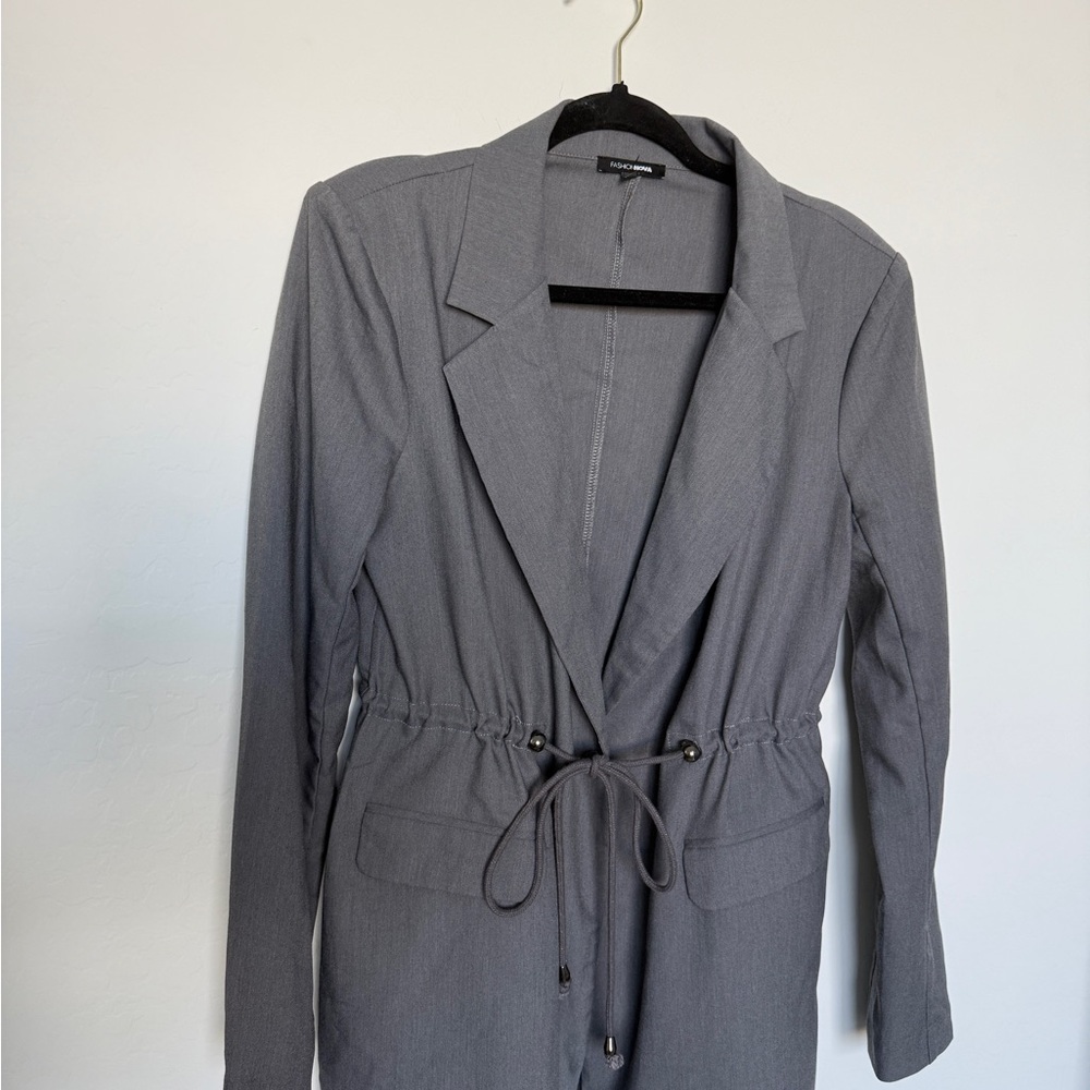 Gray Women's Blazer by Fashion Nova